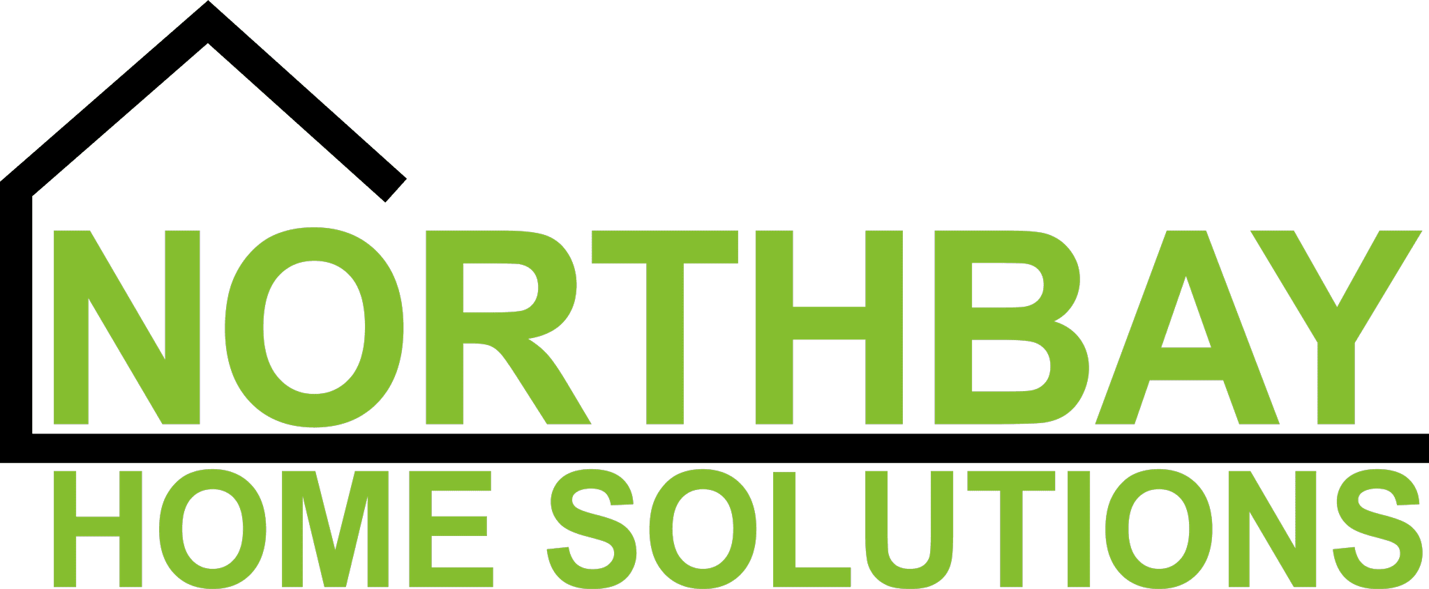 Logo of NorthBay Home Solutions with green text on a black and white background.